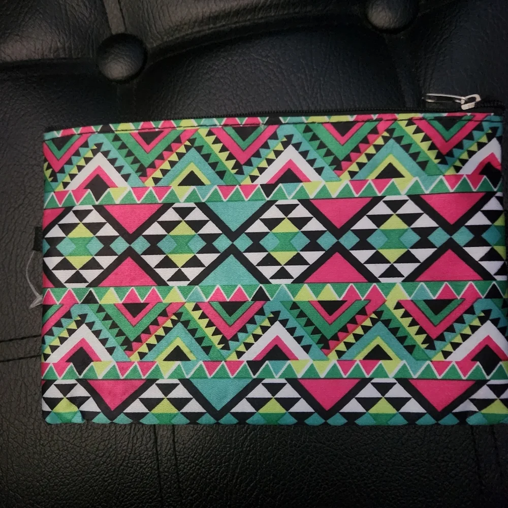 Colorful Geometric Pattern Pouch